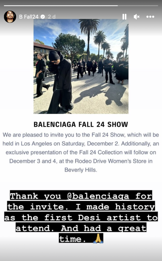 Balenciaga producer discount